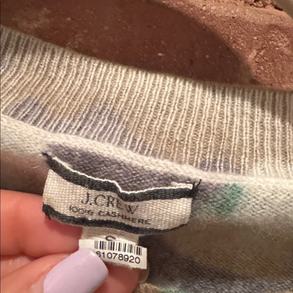 Camo Crewneck Sweater - 100% cashmere - Picture 2 of 6